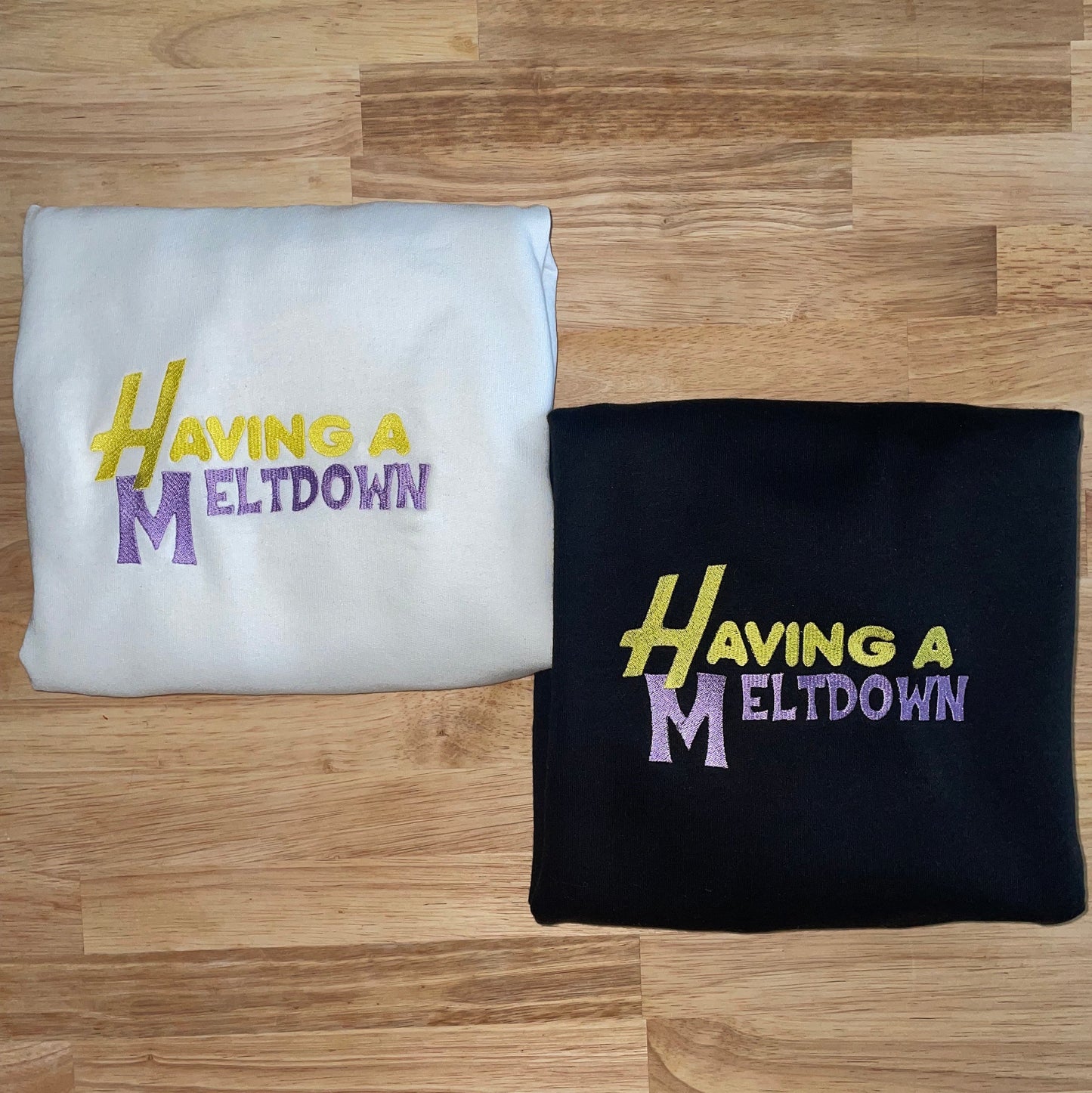 Having a Meltdown Embroidered Sweatshirt - Embroidered Crewneck - Custom Sweatshirt - Custom Sweater - Harry Sweatshirt