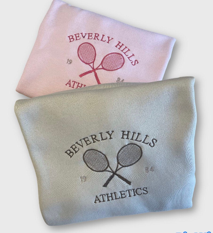 Beverly Hills Athletics Embroidered Sweatshirt - Embroidered Crewneck - Custom Sweatshirt - Custom Sweater