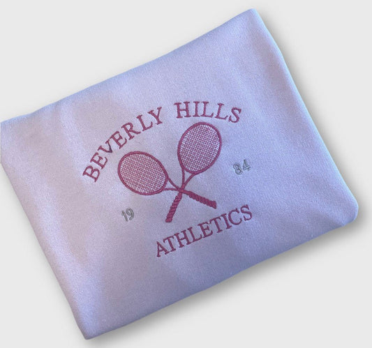 Beverly Hills Athletics Embroidered Sweatshirt, Athletes Crewneck, 90s Sweatshirt, Athletic Club, Gift For Her or Him, Tennis Lovers, Sports