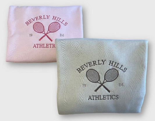 Beverly Hills Athletics Embroidered Sweatshirt - Embroidered Crewneck - Custom Sweatshirt - Custom Sweater