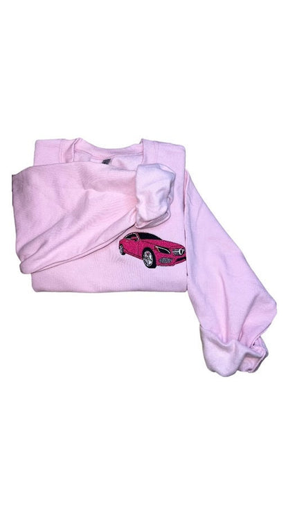 Custom Embroidered Car Sweatshirt, Personalized Gift for Him or Her, Gift For Dads, Car Lover, Pickup Truck Owner, Car Crewneck,