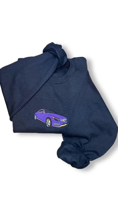 Custom Embroidered Car Sweatshirt, Personalized Gift for Him or Her, Gift For Dads, Car Lover, Pickup Truck Owner, Car Crewneck,