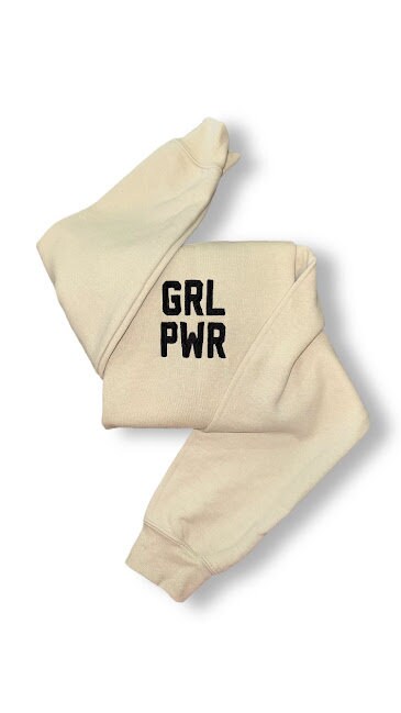 GRL PWR Embroidered Sweatshirt, Strong Women Gift, Independent Women, Gift for Her, Feminism Gift, Gift for Feminist, Girl Power Sweater