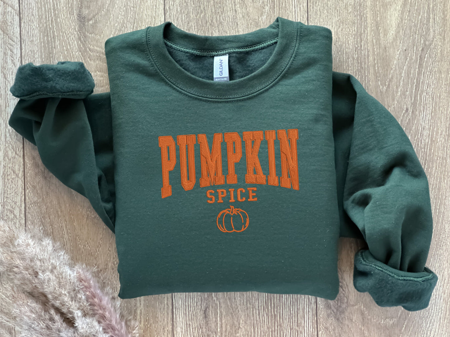 EMBROIDERED Pumpkin Spice Sweatshirt, Fall Sweaters for Him and Her, Sweaters for Fall, Embroidered Sweatshirt, Halloween Sweatshirt Pumpkin