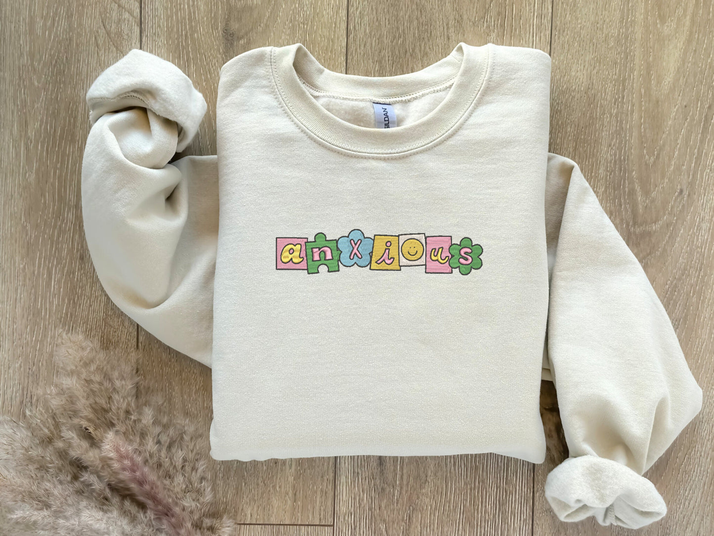 EMBROIDERED| Anxious Sweatshirt, Mental Health Sweatshirt, Tomorrow Needs You Crewneck, Aesthetic Sweater, Anxiety Sweatshirt