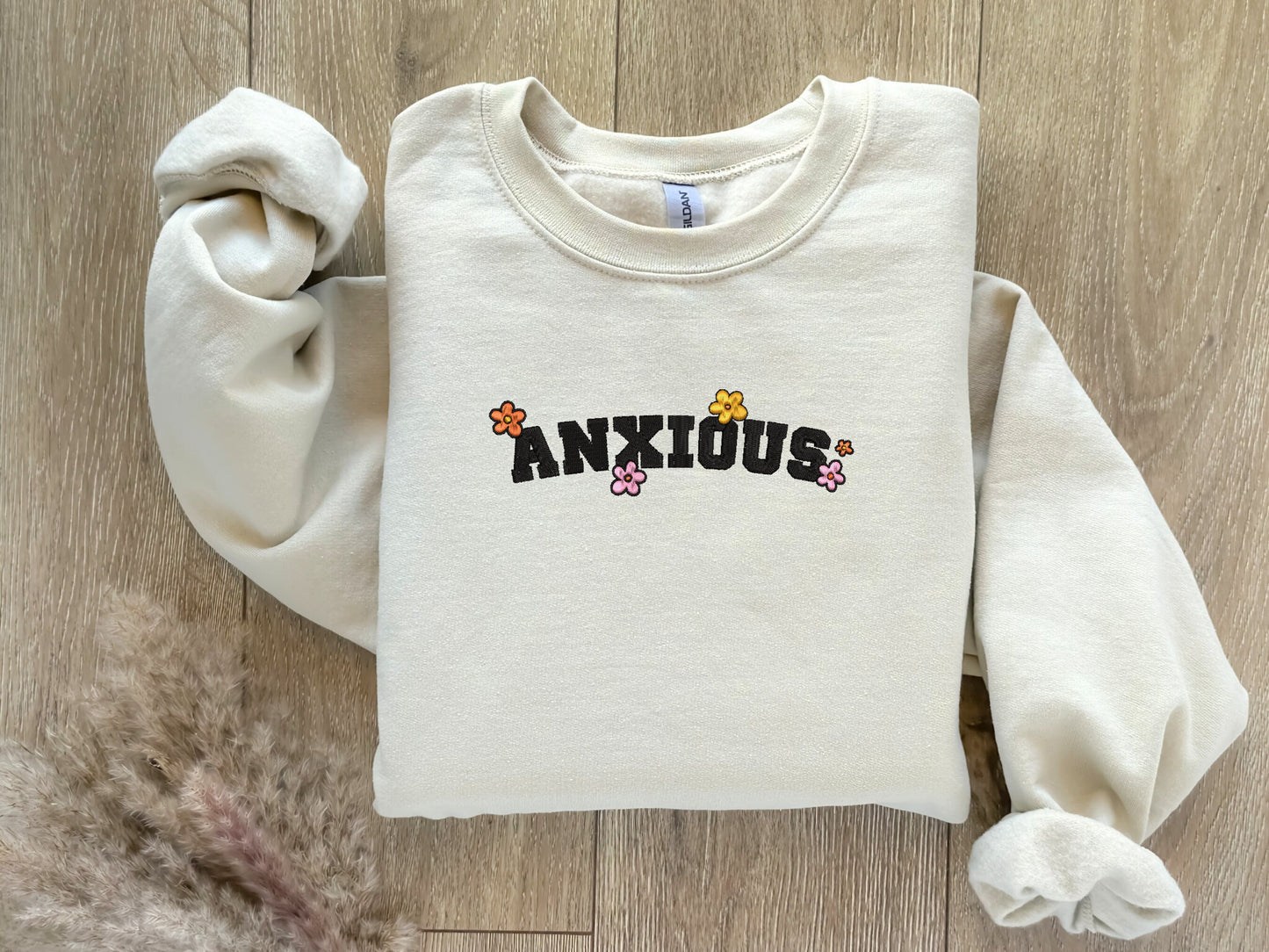 EMBROIDERED| Anxious Sweatshirt, Mental Health Sweatshirt, Tomorrow Needs You Crewneck, Aesthetic Sweater, Anxiety Sweatshirt