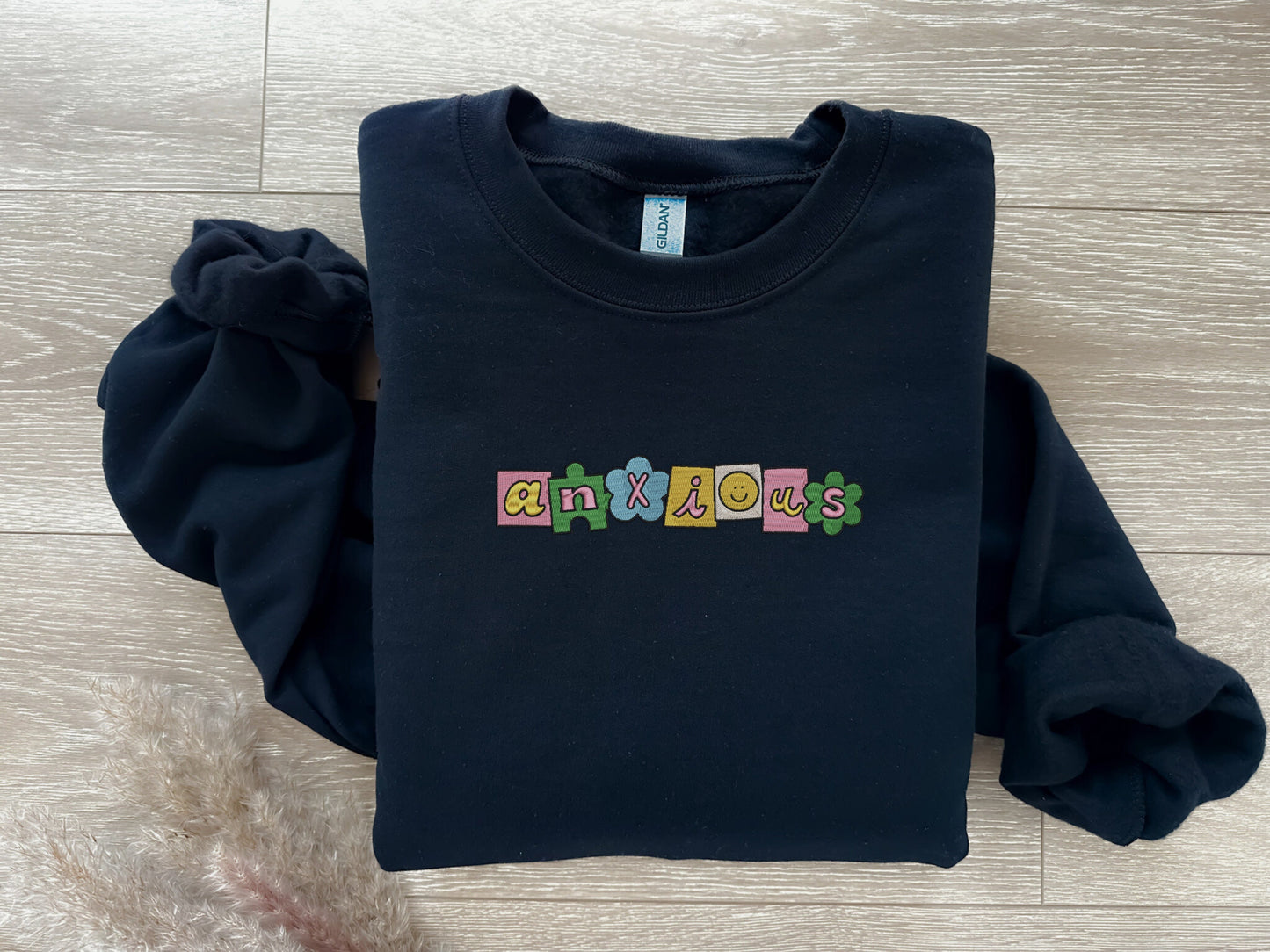 EMBROIDERED| Anxious Sweatshirt, Mental Health Sweatshirt, Tomorrow Needs You Crewneck, Aesthetic Sweater, Anxiety Sweatshirt