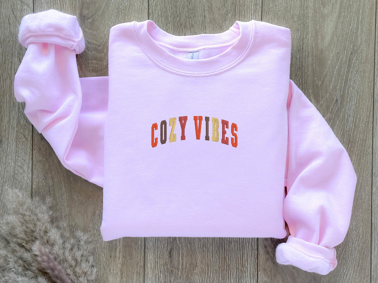 EMBROIDERED| Cozy Vibes Sweatshirt, Cozy Season, Get Cozy Crewneck, Cozy Merry Christmas, Winter Sweatshirt, Stay Home, Homebody Sweater