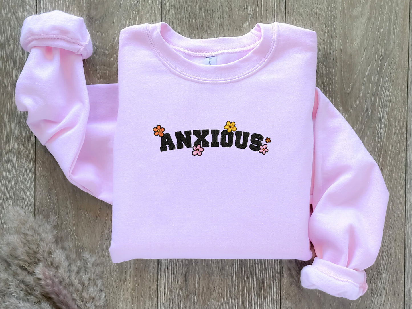 EMBROIDERED| Anxious Sweatshirt, Mental Health Sweatshirt, Tomorrow Needs You Crewneck, Aesthetic Sweater, Anxiety Sweatshirt