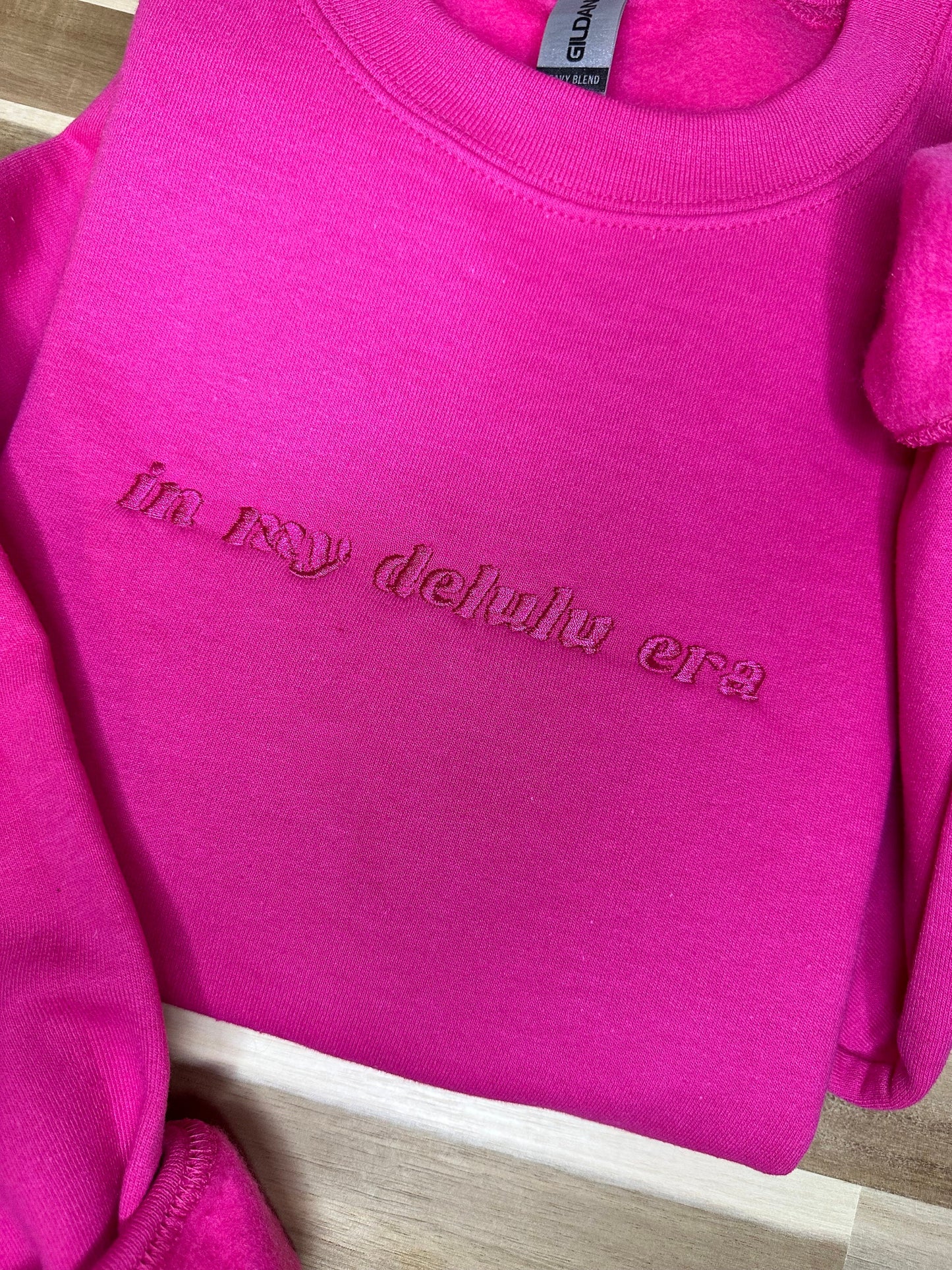 EMBROIDERED| In My Delulu Era Sweatshirt, Delulu Era, Cozy Crewneck, Trendy Sweaters, Personalized, Gift for her