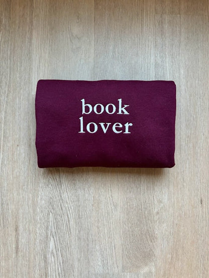 Book Lover - Embroidered Sweatshirt