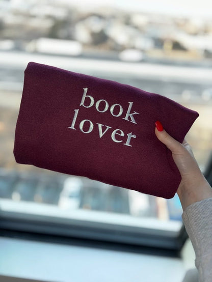 Book Lover - Embroidered Sweatshirt