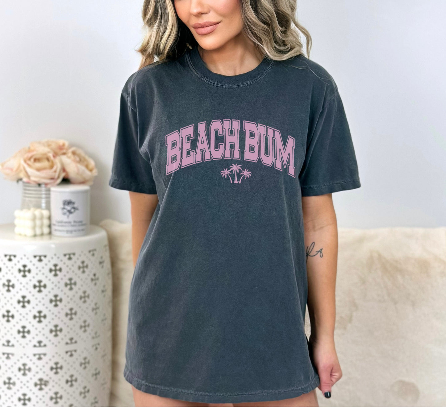 Comfort Colors Beach Bum Summer T-Shirt, Beach T-Shirt, Ocean Shirt, Girls Trip Gift, Vacation Shirt, VSCO girl, Vacay Mode, Aesthetic Shirt