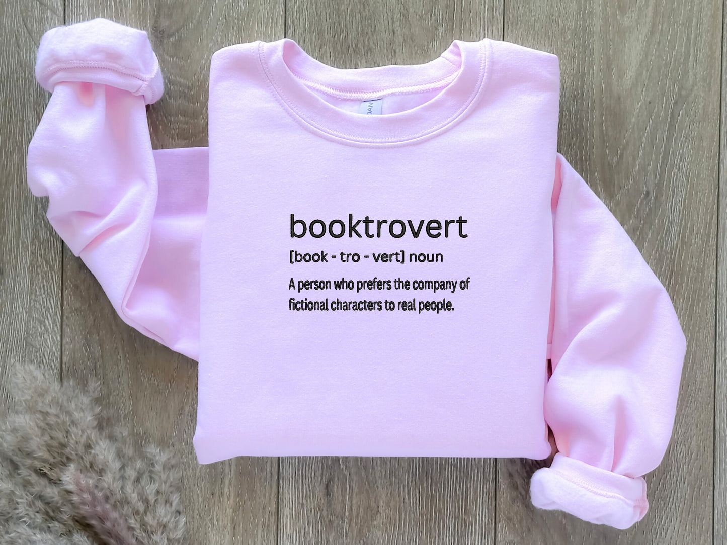 Booktrovert - Embroidered Sweatshirt