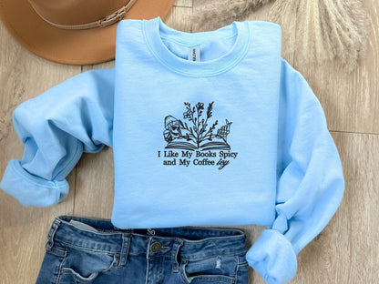 Spicy Books - Embroidered Sweatshirt