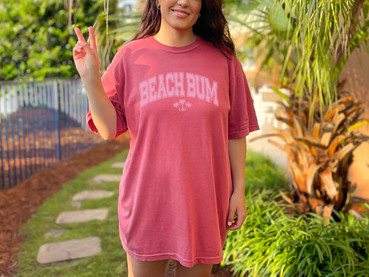 Comfort Colors Beach Bum Summer T-Shirt, Beach T-Shirt, Ocean Shirt, Girls Trip Gift, Vacation Shirt, VSCO girl, Vacay Mode, Aesthetic Shirt