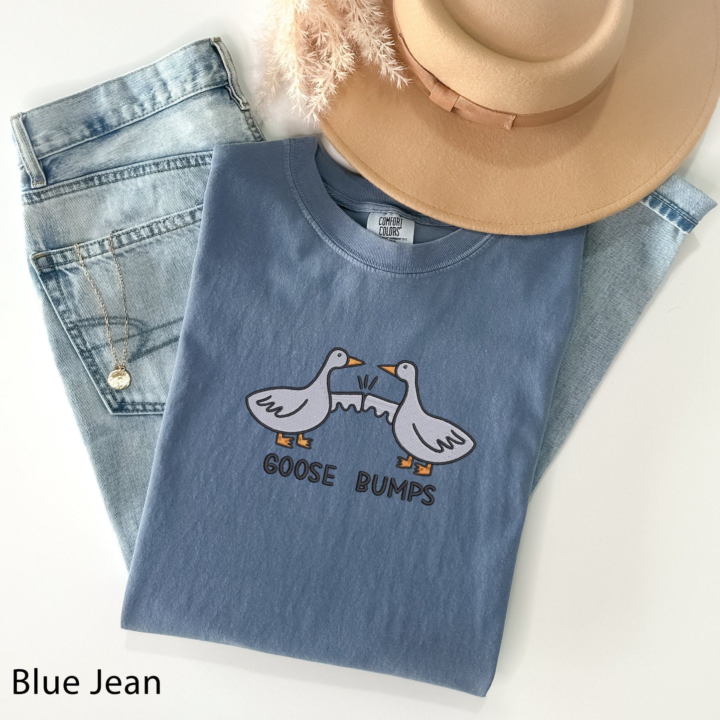 Comfort Colors Goose Bumps T-Shirt, Funny Shirt, Goose Outfits, Goose Fist Bump, Goose Band, Silly Goose Sweatshirt, Goose T-Shirt, Animals