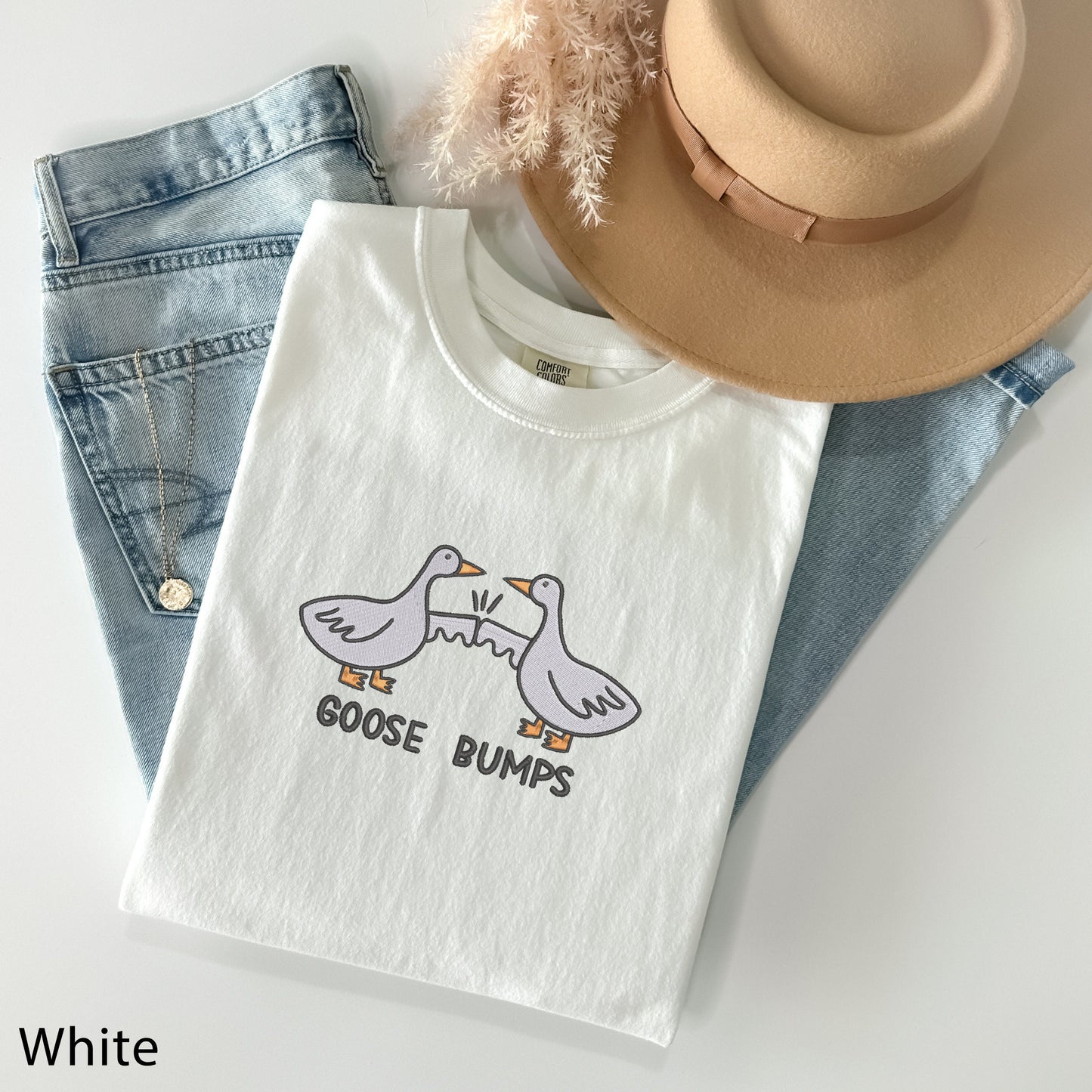 Comfort Colors Goose Bumps T-Shirt, Funny Shirt, Goose Outfits, Goose Fist Bump, Goose Band, Silly Goose Sweatshirt, Goose T-Shirt, Animals