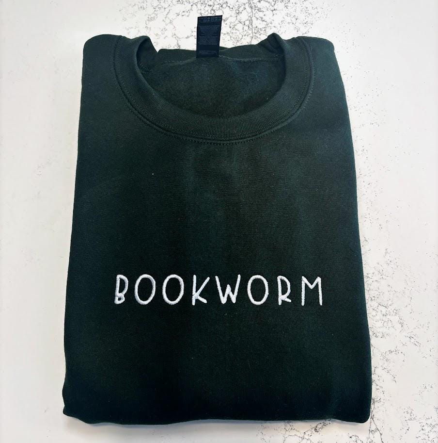 Bookworm - Embroidered Sweatshirt