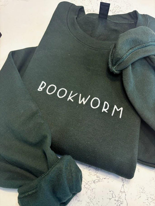 Bookworm - Embroidered Sweatshirt