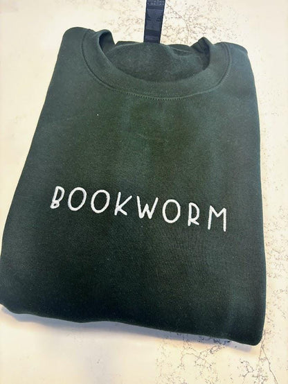 Bookworm - Embroidered Sweatshirt