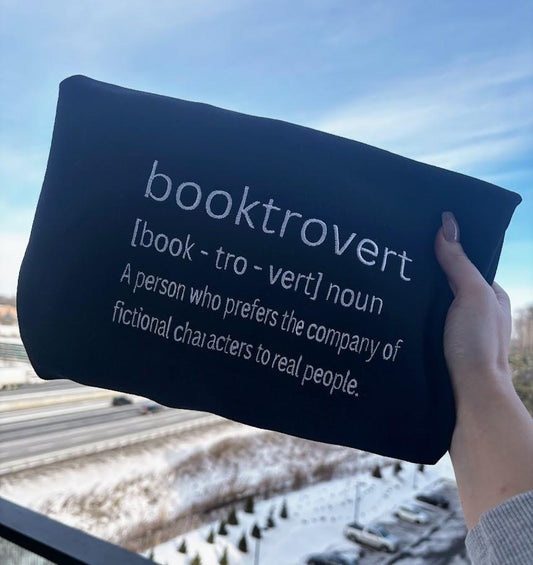 Booktrovert - Embroidered Sweatshirt