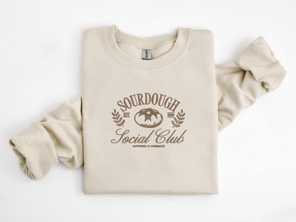 Embroidered Sourdough Sweatshirt, Sourdough Starter Shirt, Bread, Gift for Bakers, Homestead Shirt, Wake and Bake, Funny Sourdough, Dried