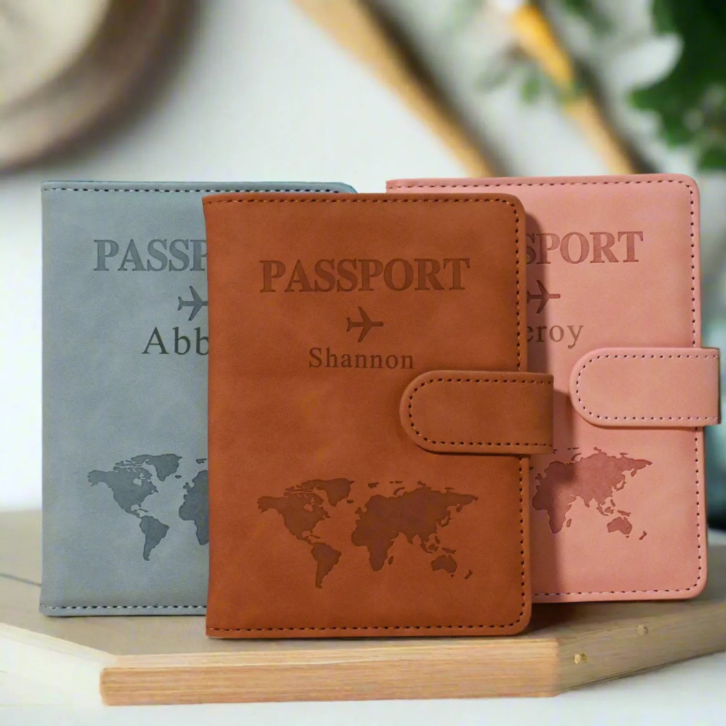 Personalized Velvet Passport Cover