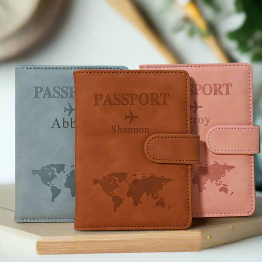 Personalized Velvet Passport Cover