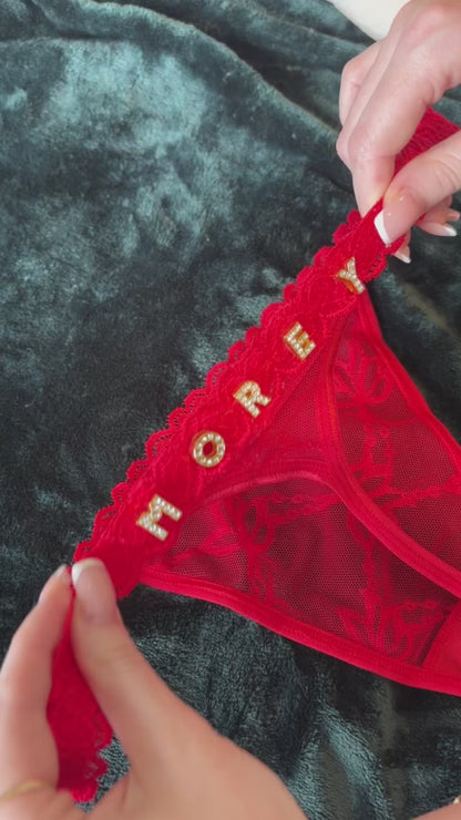 Custom Thong With Name